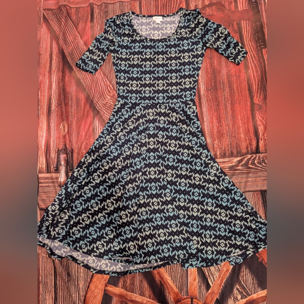 Southwestern Pattern Lightweight Dress Small